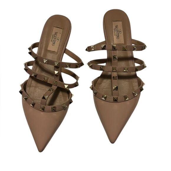 Valentino Garavani Shoes - Valentino Garavani rockstud pointed toe mule leather studs 40